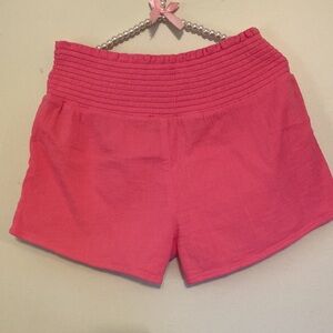 Vineyard Vines size M high waisted gauzy bright pink shorts excellent condition